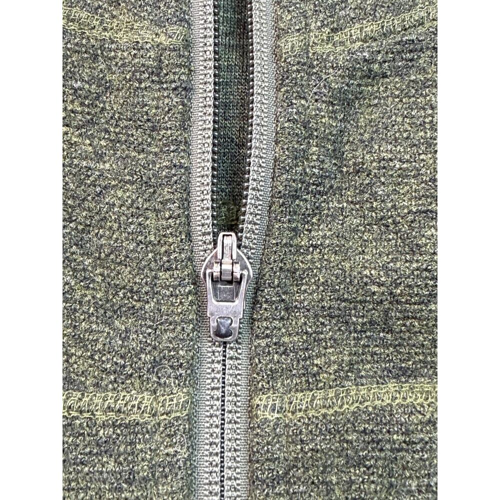 Ibex Merino Wool Full Zip Vest Mens M Green Outdoor Zipper Pockets Travel Hiking - Picture 3 of 8